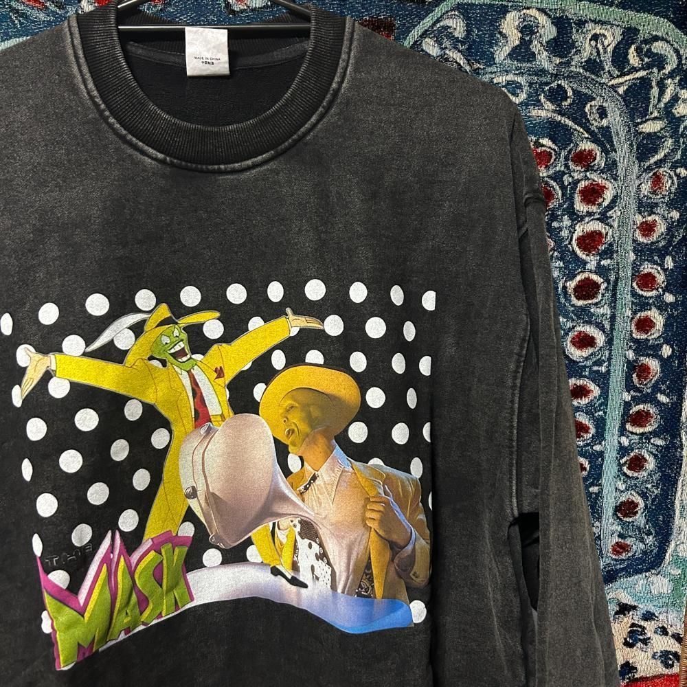 The Mask リプリントトレーナー 長袖 コットン L XL XXL 映画 個性的  