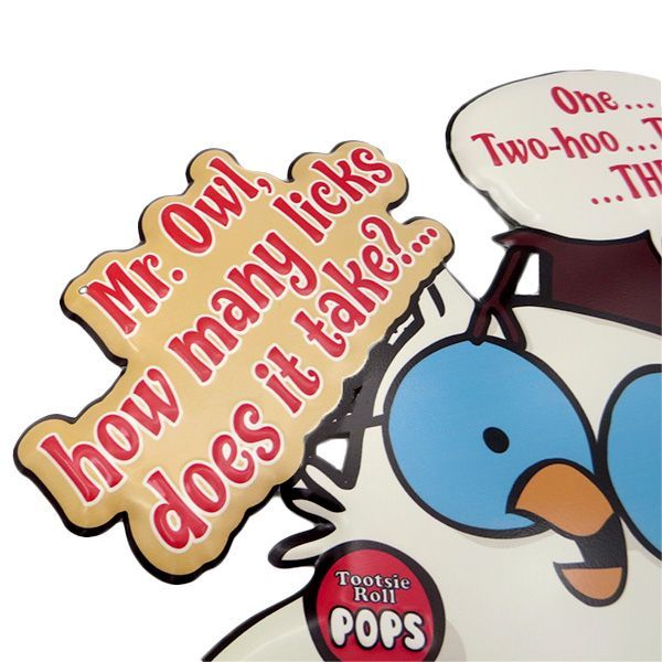 ダイカットエンボスメタルサイン Tootsie Mr.Owl 【トッツィー ロール 