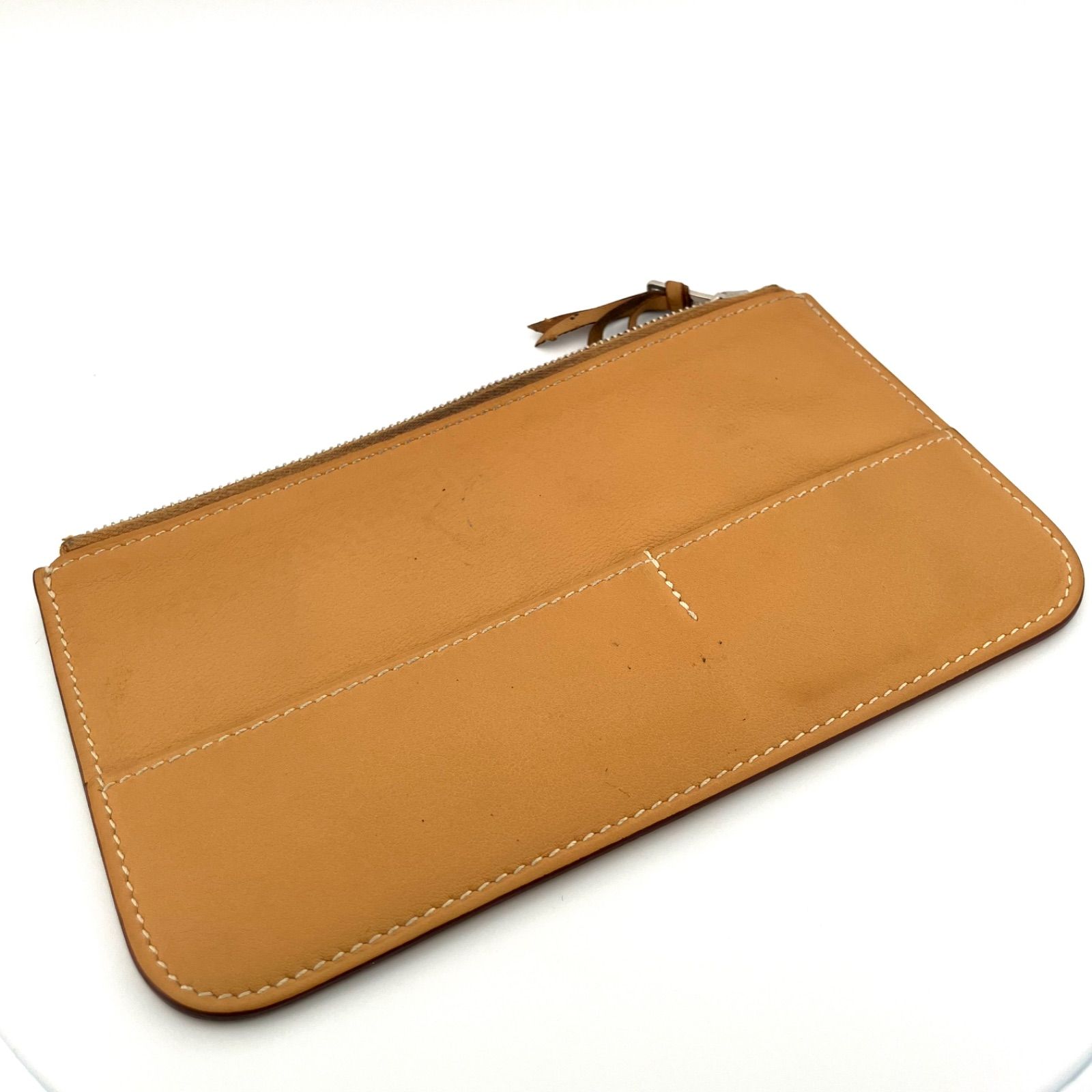 鑑定済み】正規品 エルメス HERMES ドゴンGM トゴ オレンジ トゴ  