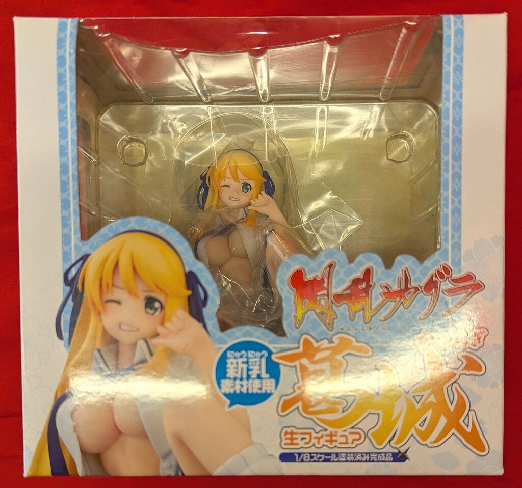 キャラアニ 閃乱カグラ 葛城 生フィギュア 新乳素材使用 PVC