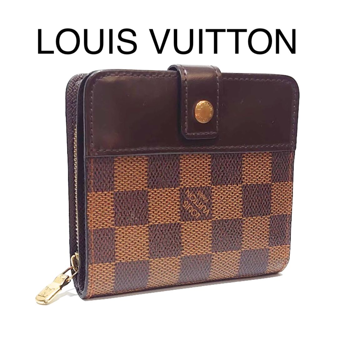 LOUIS VUITTON ルイヴィトン LV コンパクトジップ ダミエ 二つ折り財布  