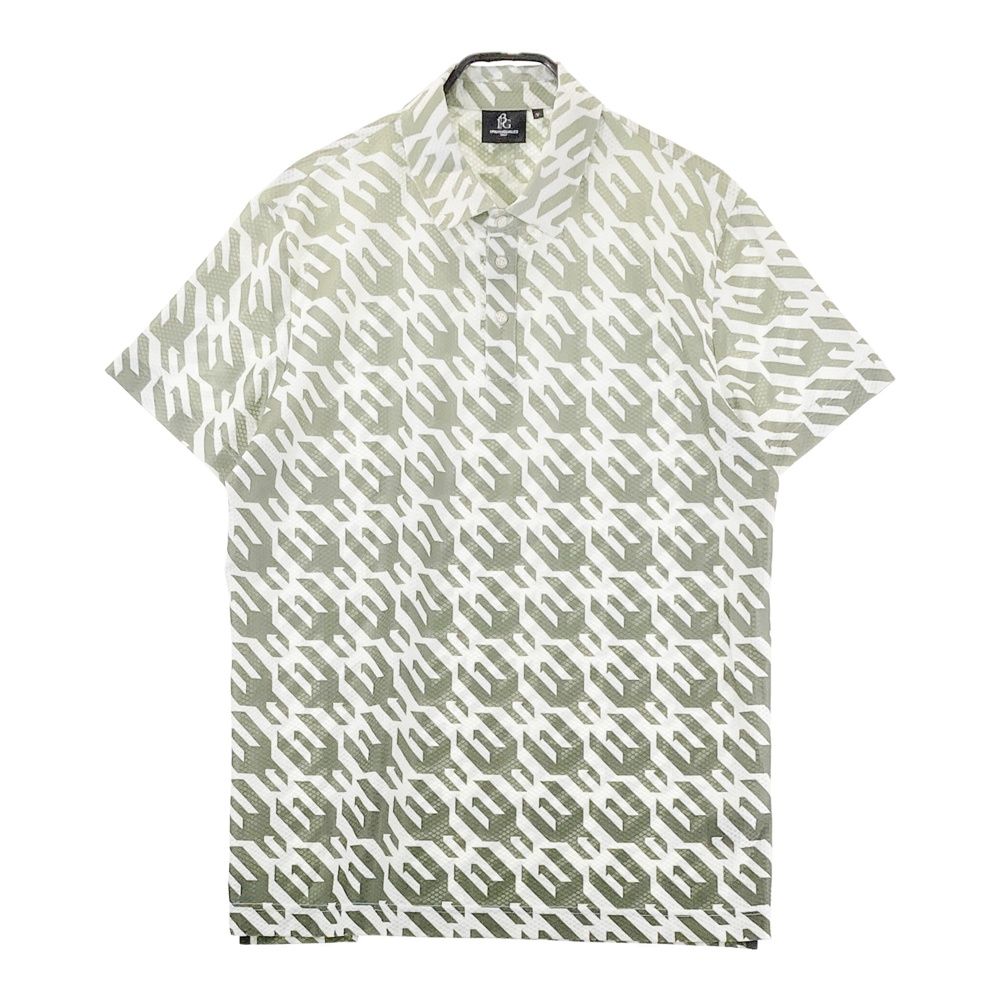 サイズ 5 1PIU1UGUALE3 GOLF GRT119 半袖ポロシャツ メッシュ 千鳥 グリーン系 240101472627 ゴルフウェア メンズ ストスト