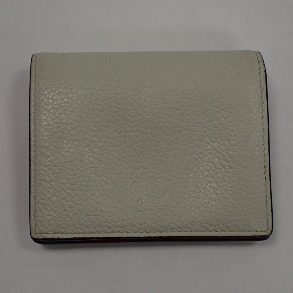 Th994362 クリスチャンルブタン パロマ 二つ折り財布 スタッズ 本革  