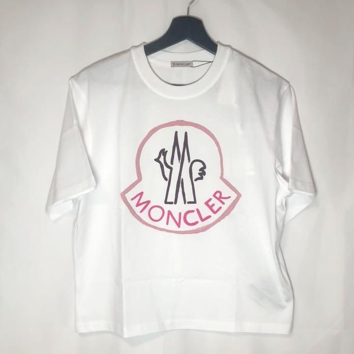新品 MONCLER モンクレール Tシャツ ロゴ TVゲームロゴ ネオン | sgh 