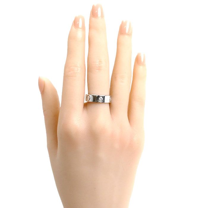 カルティエ ラブリング 11号 WG 51 ダイヤ 指輪 リング