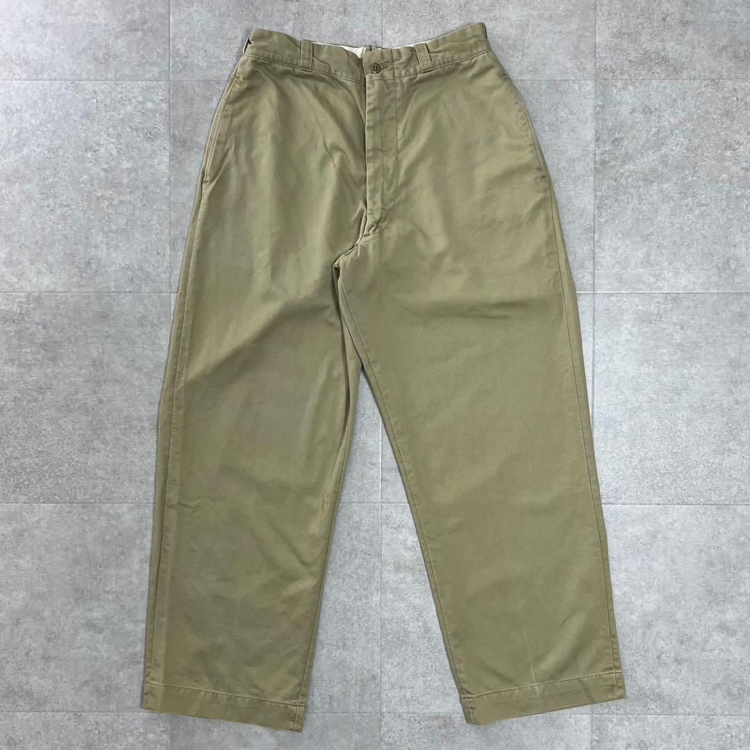 a*m様 60s usarmy チノパン　us.army カーキ　パンツ　トラウ ET253 60s US ARMY カーキ チノパン チノトラウザーズ | ビンテージ