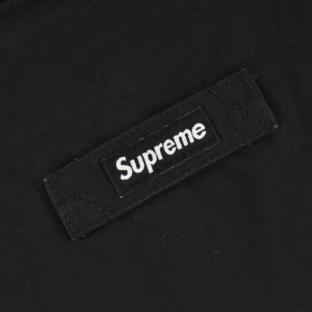 SUPREME (シュプリーム) 22SS Cotton Hooded Jacket コットン フーデッド ジャケット ジップアップパーカー ブラック  - メルカリ