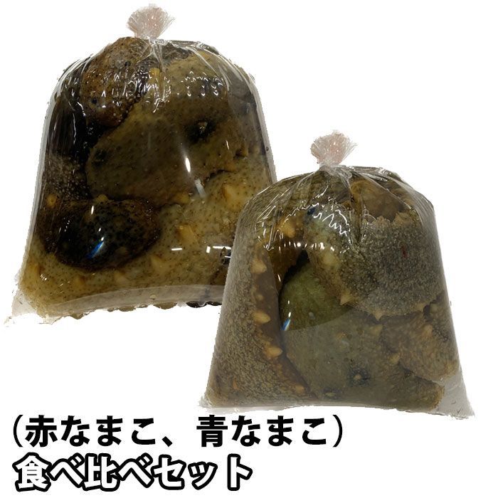 赤なまこ 1kg 青なまこ 1kg食べ比べセット 活き 生き 海鼠 ナマコ ナマコ酢 冷蔵便