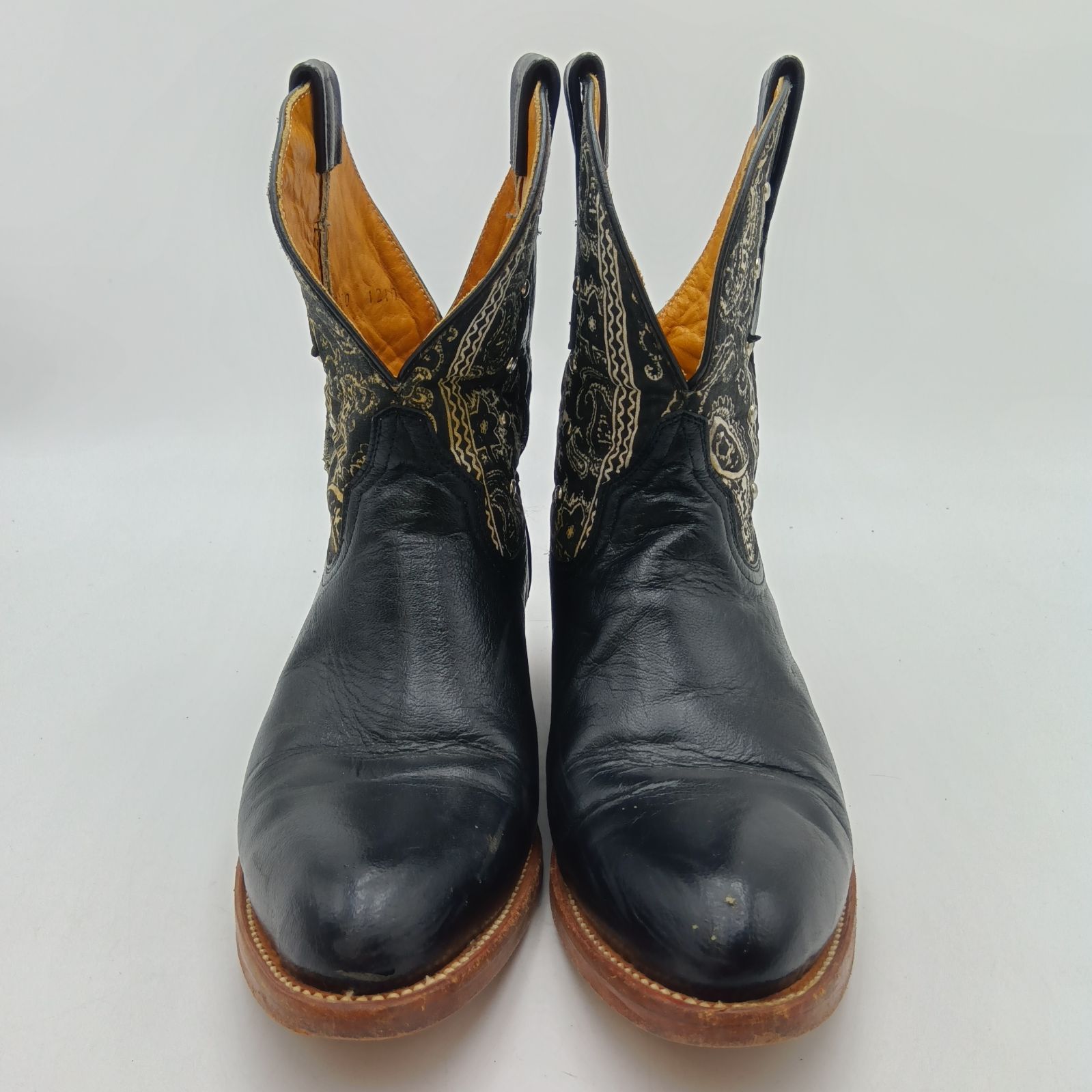 El Andalucia エルアンダルシア ウエスタンブーツ レザー レディース 37 ブラック A-11-1