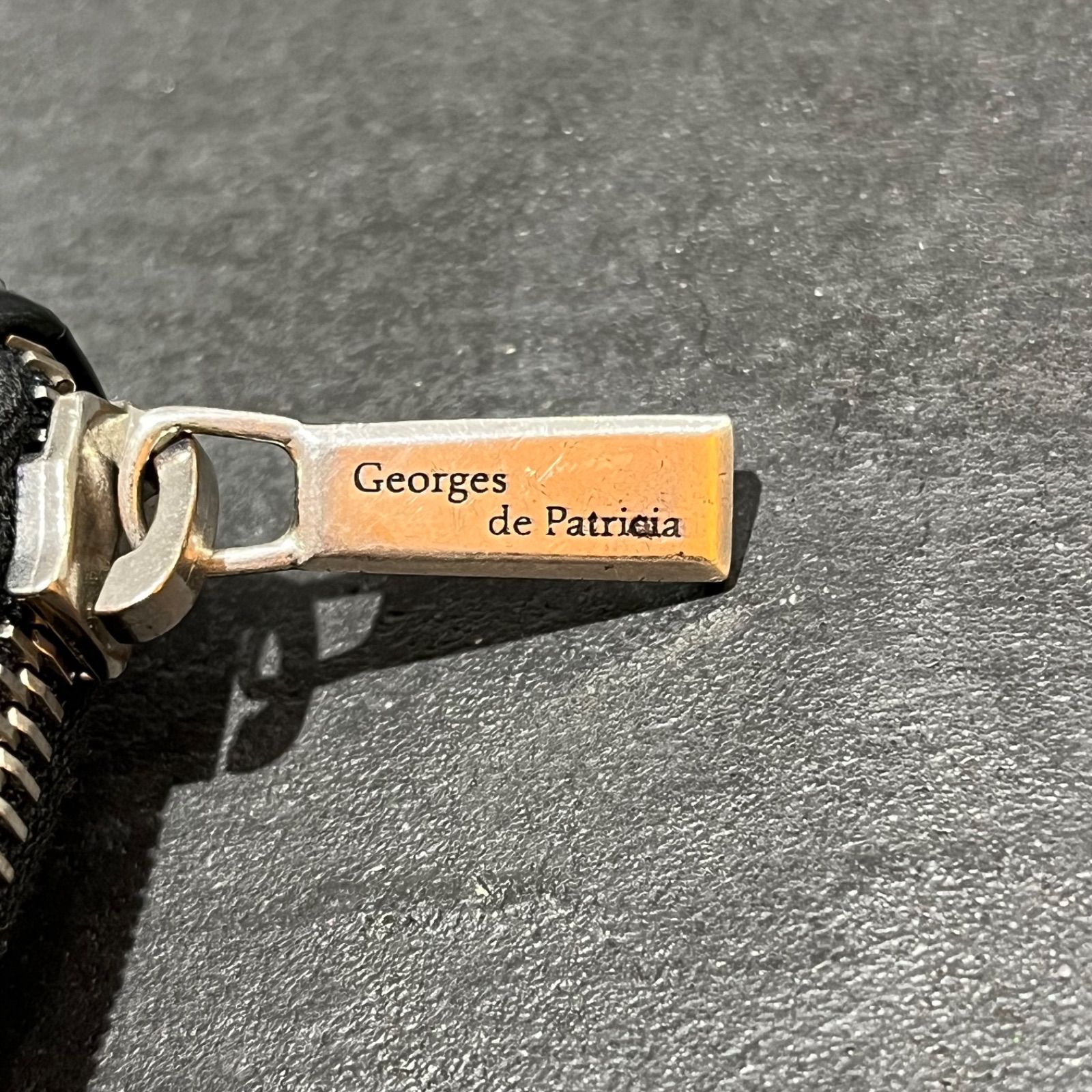 参考上代660000円 Georges de Patricia Phantom 925シルバー クロコダイル ショート ウォレット NOIR ジョルジュ ド パトリシア ブラック 98065A6