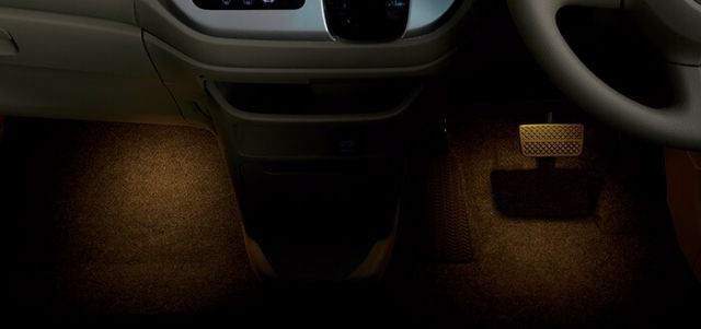 HONDA ホンダ NWGN N-WGN エヌワゴン ホンダ純正 フットライト（ドア開閉・スモールライト連動/フロント用左右2個セット） 2015.10～次モデル | ライト 車 内装 室内 イルミネーション イルミ 後付