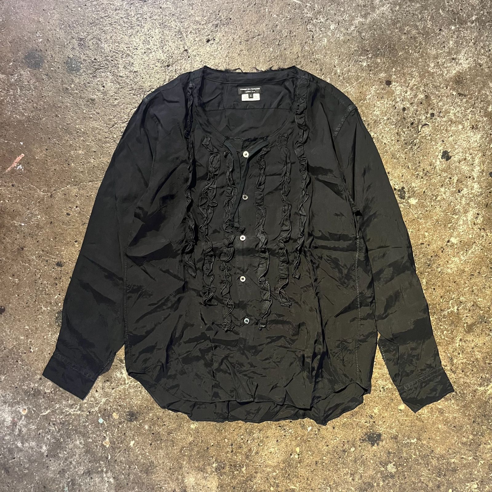 COMME des GARCONS HOMME PLUS 17ss フリルデザインキュプラ