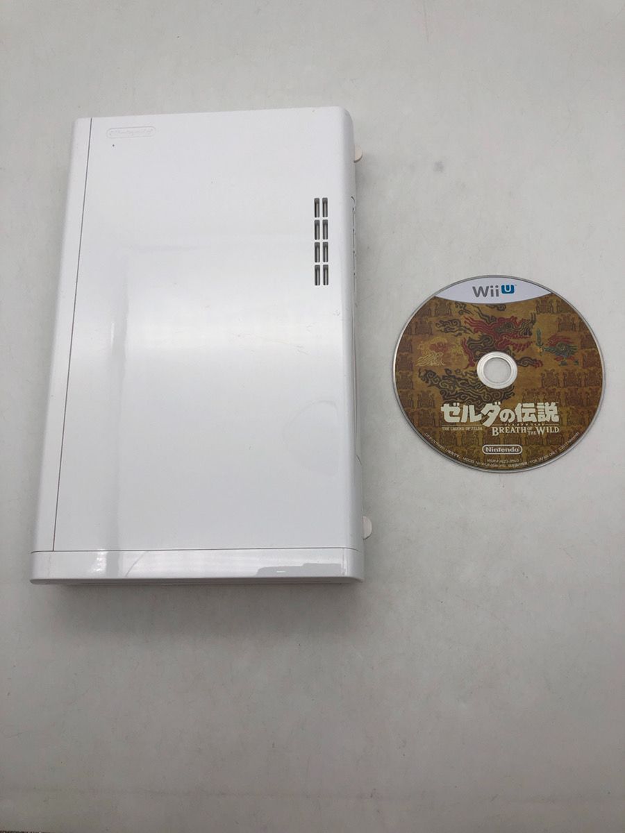 動作確認済】WiiU 32GB 本体 シロ 中古 ゼルダの伝説 ブレス オブ ザ