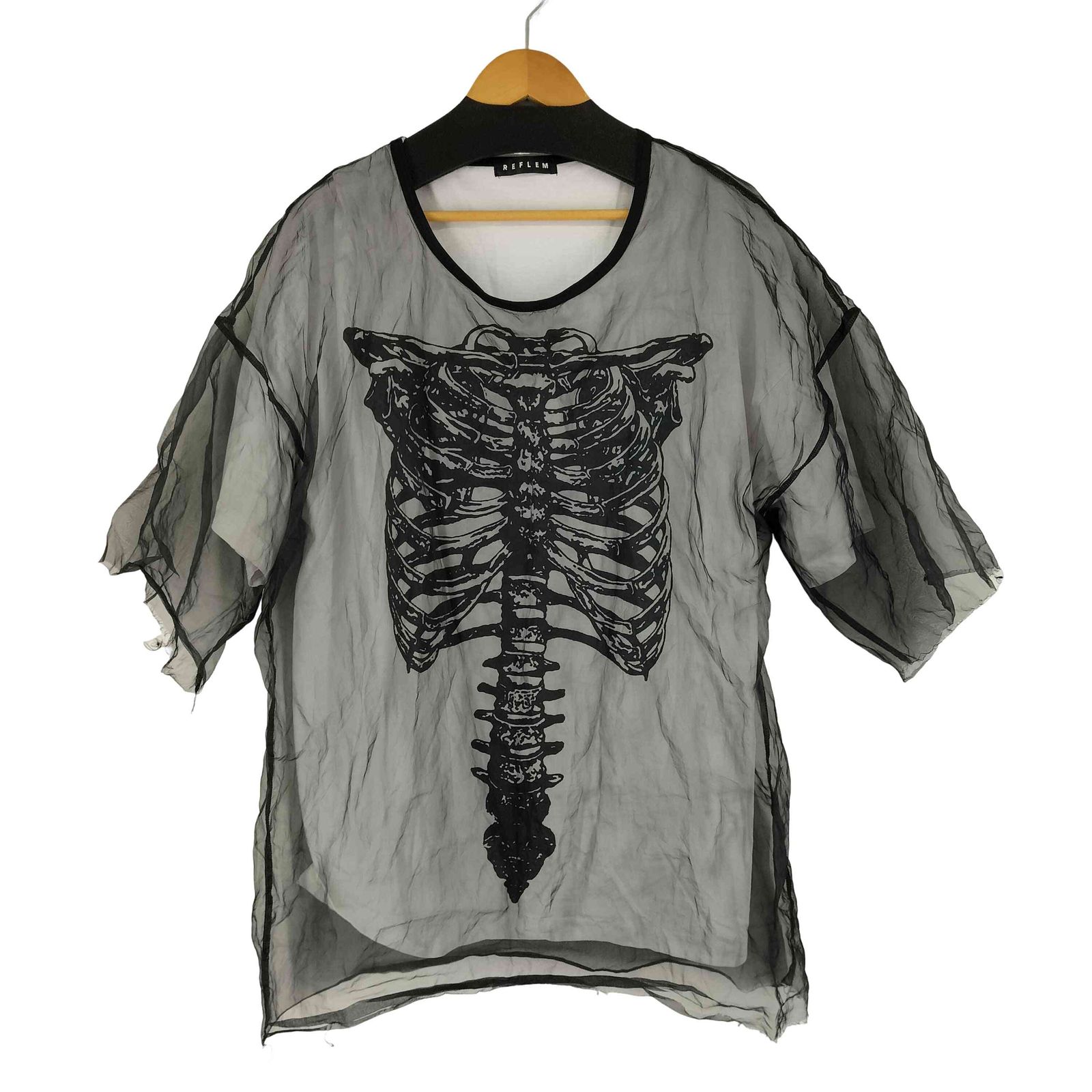 レフレム REFLEM シースルーレイヤードTシャツ レディース