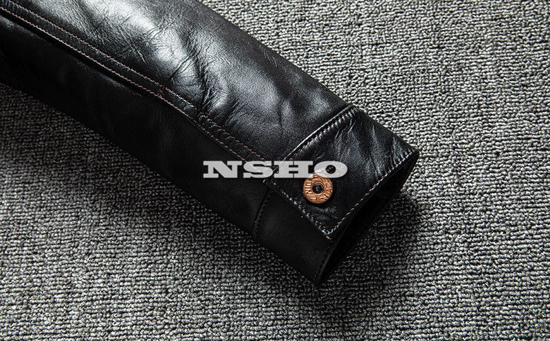 上質 メンズ レザー ジャケット 茶芯馬革 セカンドタイプ Gジャン