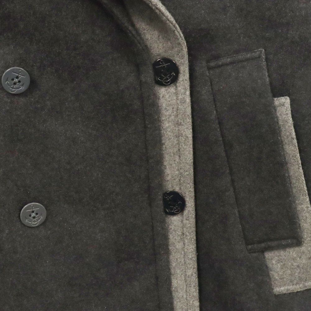 ANREALAGE (アンリアレイジ) レイヤードダブルPコート グレー ANREALAGE (アンリアレイジ) レイヤードダブルPコート グレー - メルカリ