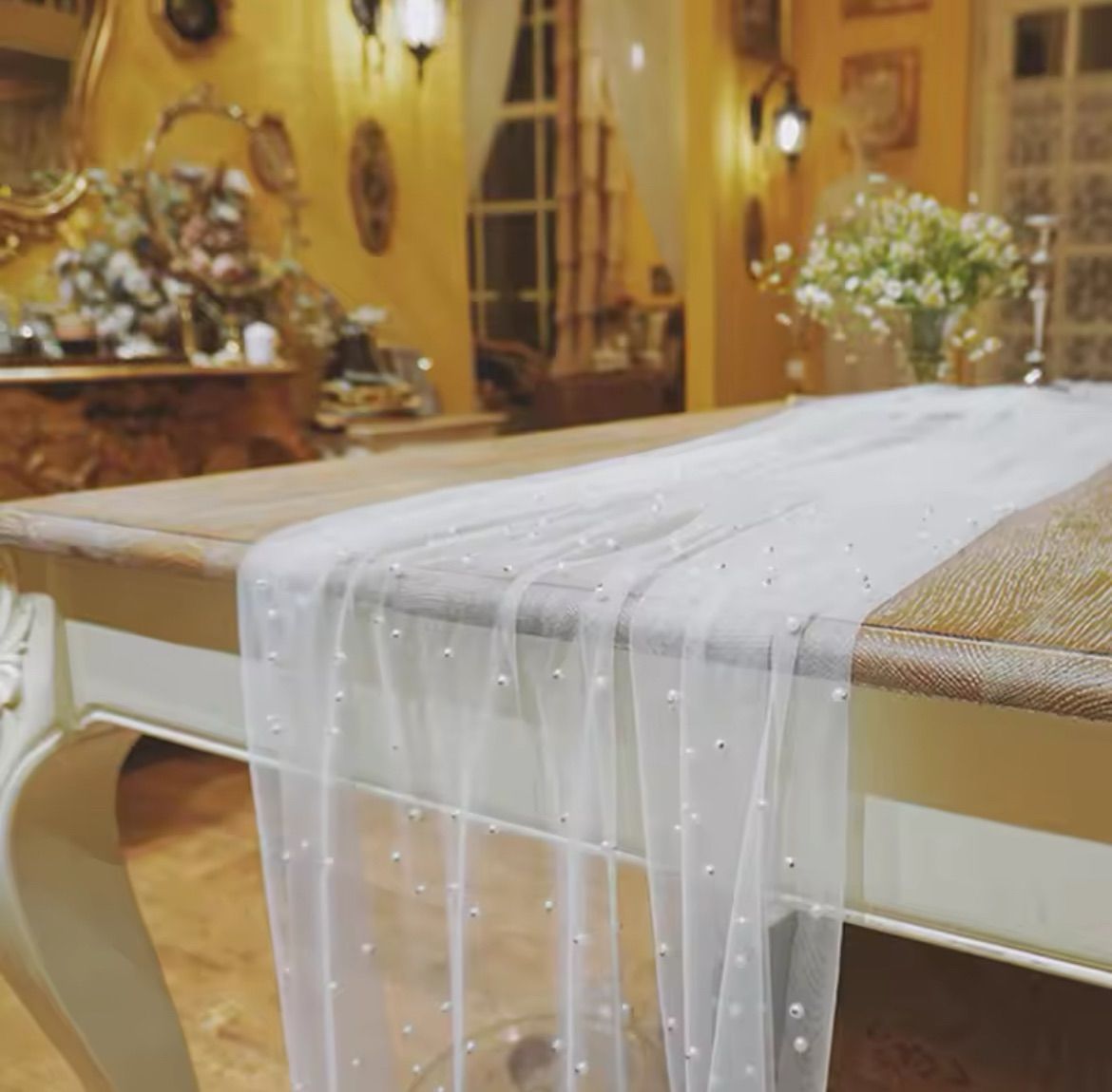 テーブルランナー テーブルクロス 結婚式 ウェルカムスペース WHITE 白