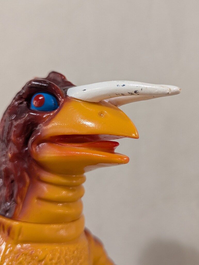 マルサン 復刻 ウルトラ怪獣シリーズ ドランゴ(オレンジ成型/黄&茶塗装 