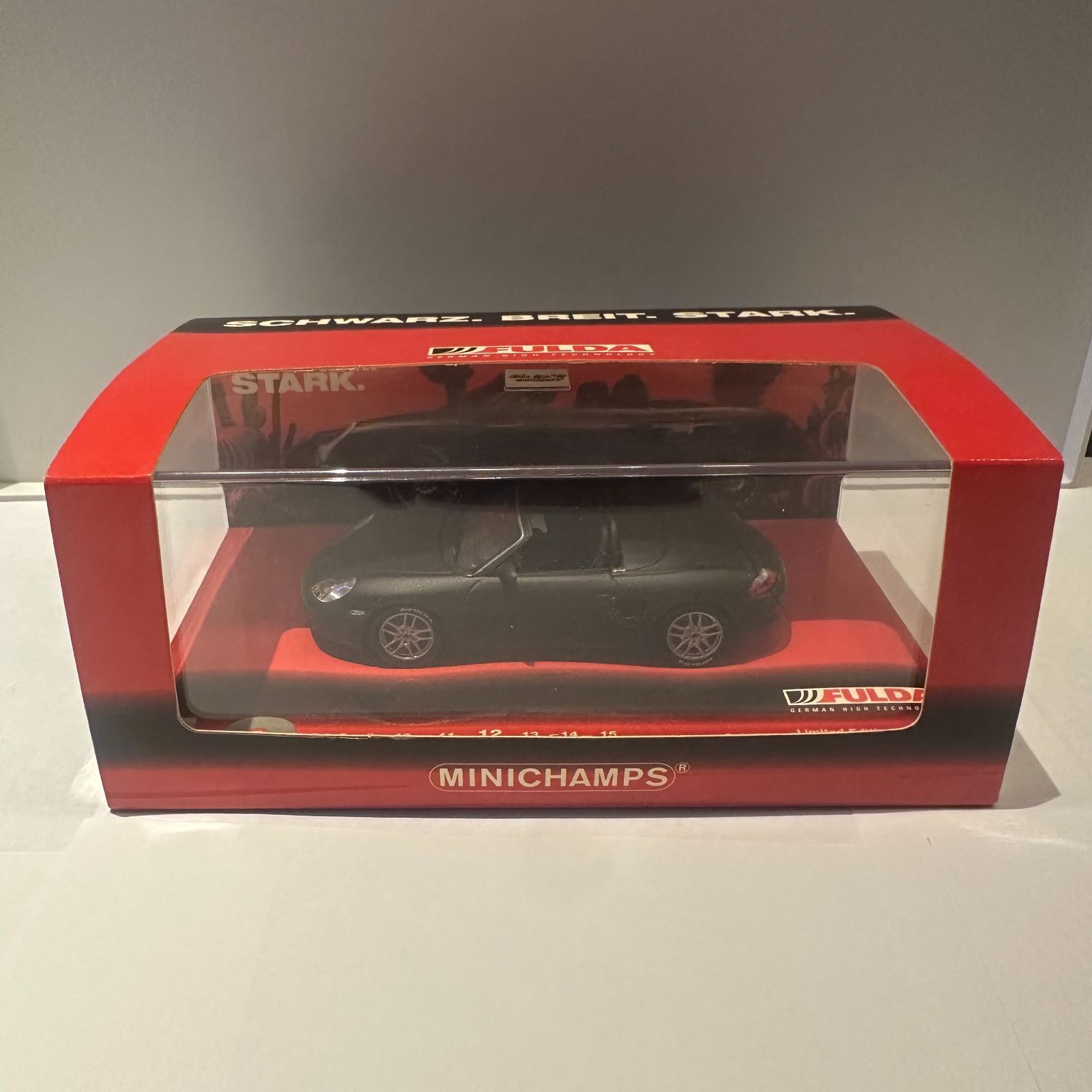 Porsche Boxter S Fulda 2002 色 Mat Black メーカー ミニチャンプス