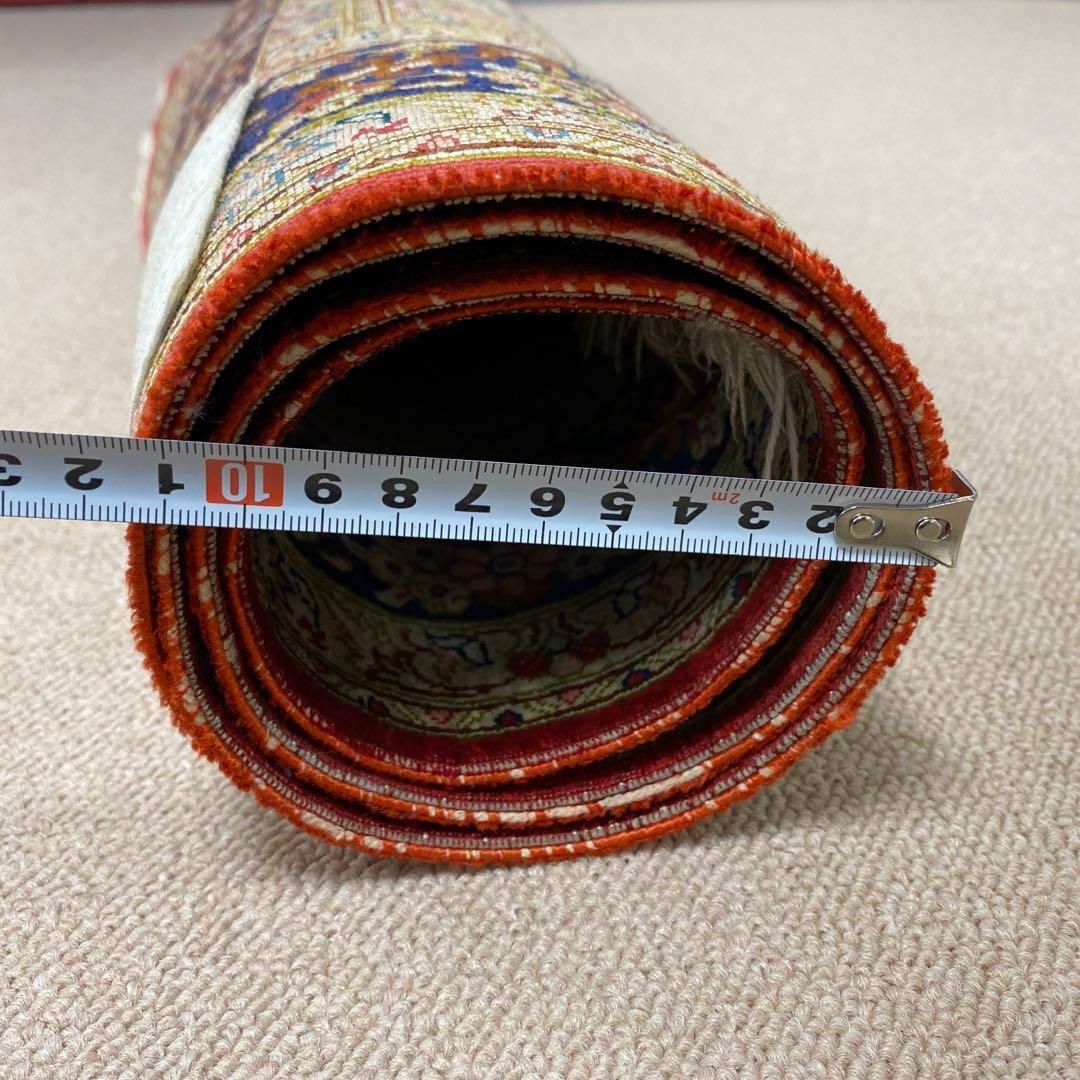 統合的な クム産 シルク ペルシャ絨毯 81万ノット トニコ は 東さ5-0606 本2F 超人気