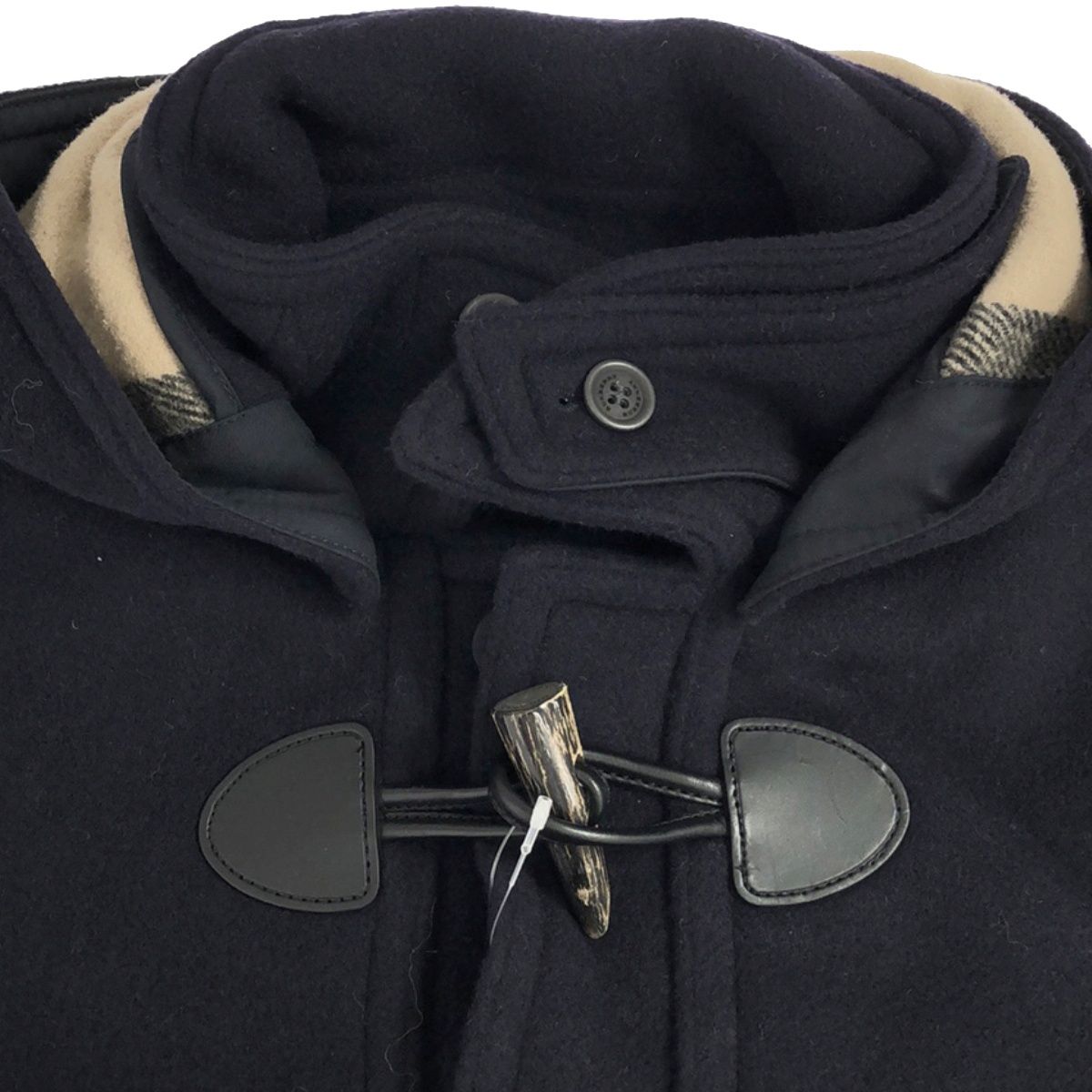 ネイビー カシミヤ混　ダッフルコート　Burberry Yahoo!オークション - 高級カシミヤ素材 希少XLサイズ