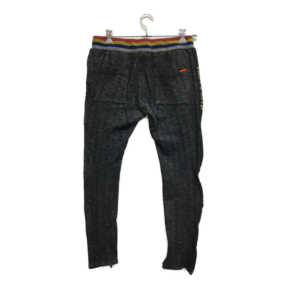 メンズ マークアンドロナ MARK-LONA パンツ 46 M グレー系 ヘリンボーン ウエストゴム