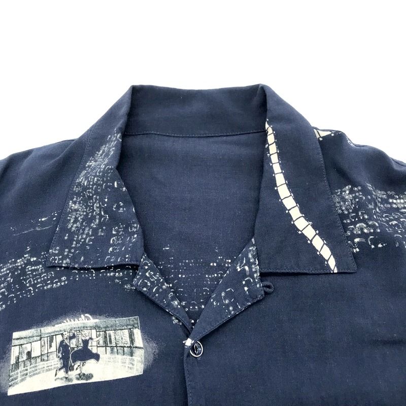 Porter Classic ALOHA LONG SHIRT 月夜の黒 アロハ ロングシャツ 長袖