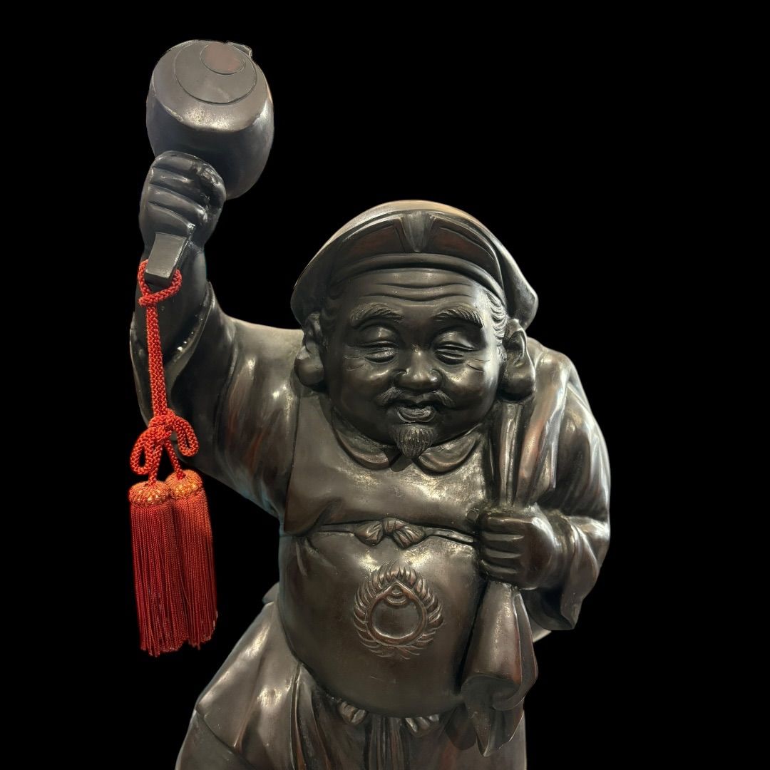 銅製:夫婦鮎置物 追っかけ