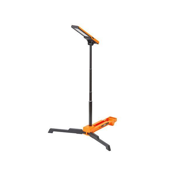 サンワサプライ 充電式 LED作業灯 高さ調整 折りたたみ収納 オレンジ LED-FL2