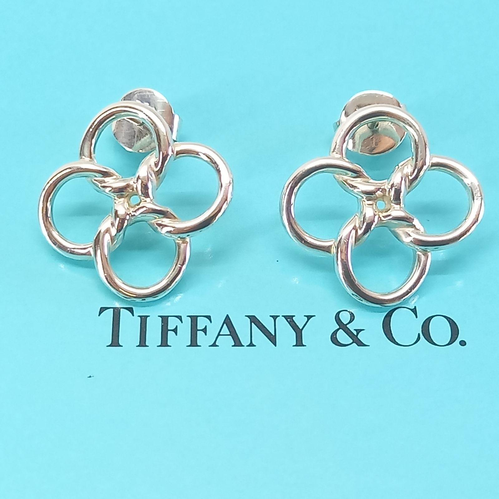 希少　ティファニー　クアドロフォリオ　ピアス　クローバー　シルバー TIFFANY&Co. ティファニー クアドリフォリオ クローバー