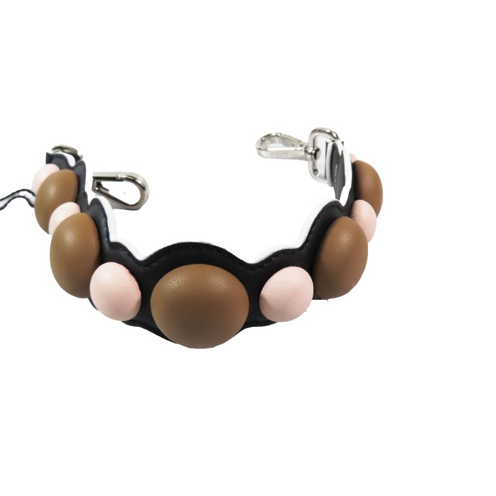 FENDI フェンディ ストラップユー ミニ レザー バッグ用 ショルダーストラップ アクセサリー 小物 ブラック ブラウン ピンク レディース 古着