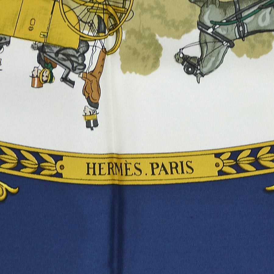 エルメス HERMES スカーフ カレ 90 LA PROMENADE DE LONGCHAMPS