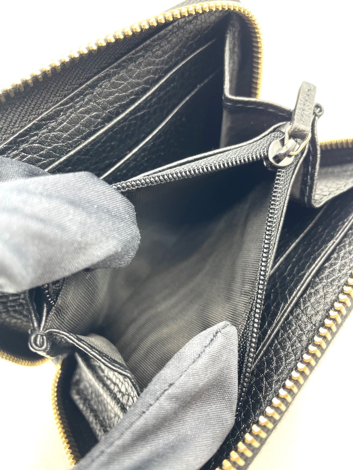 【美品】グッチ ソーホー インターロッキングG コンパクトウォレット GUCCI グッチ 財布 レディース ブランド 二つ折り財布 インター