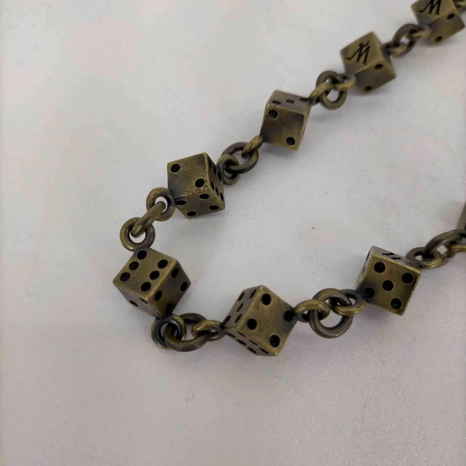 ウィアード WEIRDO WEIRDO GEAR HEAD WALLET CHAIN ダイス 真鍮