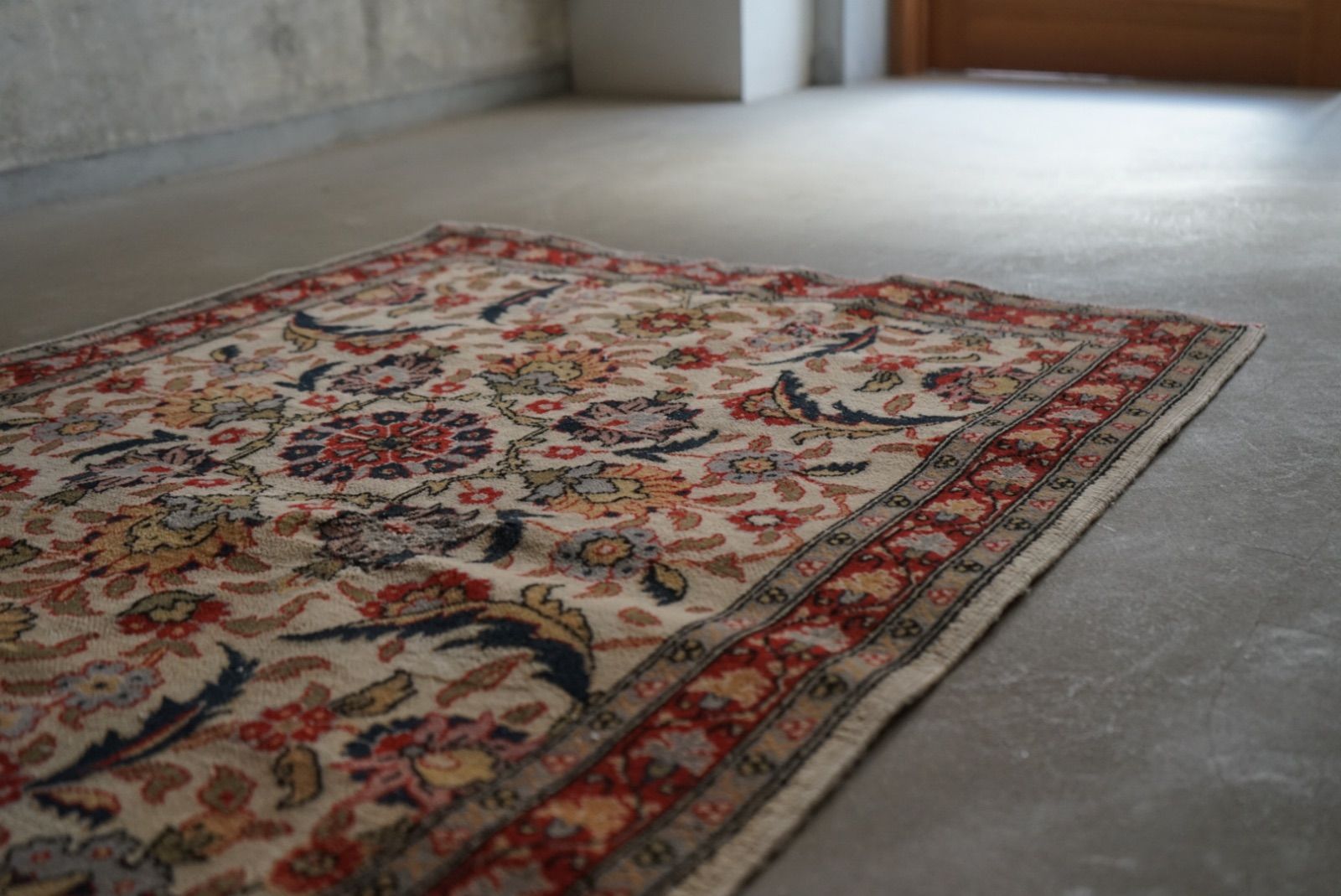 no,108】ヴィンテージ ラグ トルコ ラグ アンティーク 超大判 108×210