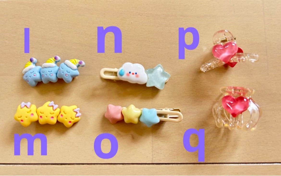 ベビー、キッズ ヘアアクセサリー 可愛いお星さま ヘアクリップ