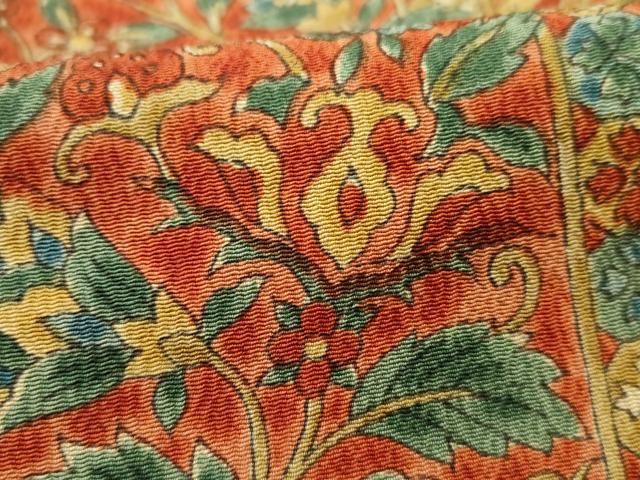 平和屋着物□上質な小紋 更紗花文 正絹 逸品 BAAU4313mz