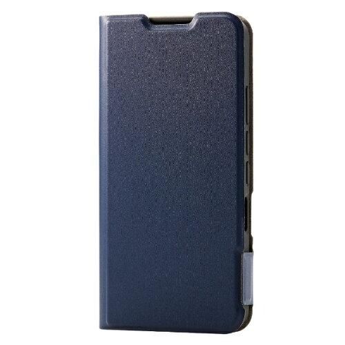 【新品・5営業日で発送】ELECOM エレコム AQUOS wish2(SH-51C)／AQUOS wish(SHG06)／レザーケース／ネイビー(PM-S223PLFUNV)