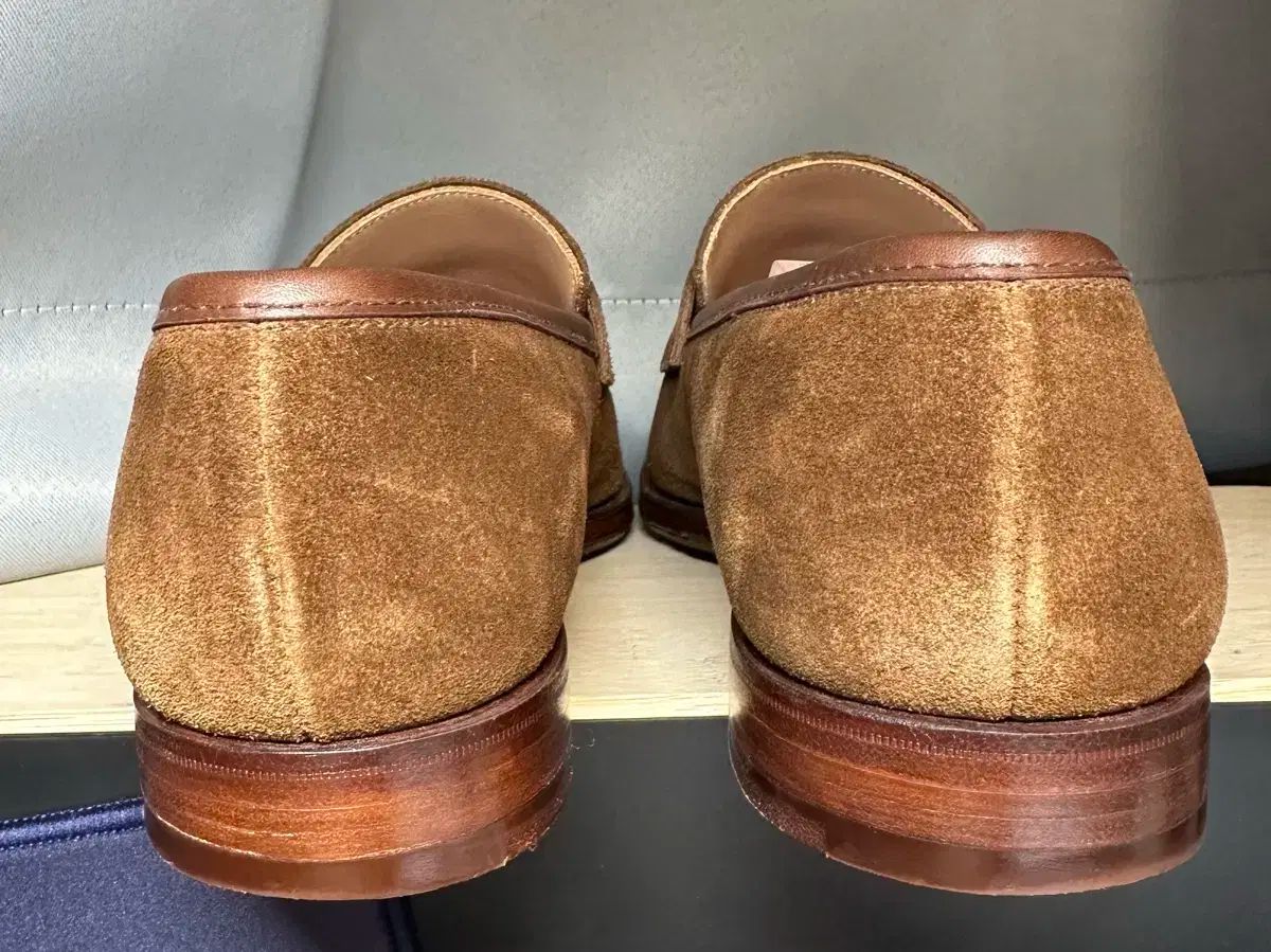 クロケット&ジョーンズ アントン スエードローファー 茶 6 1/2 新品 