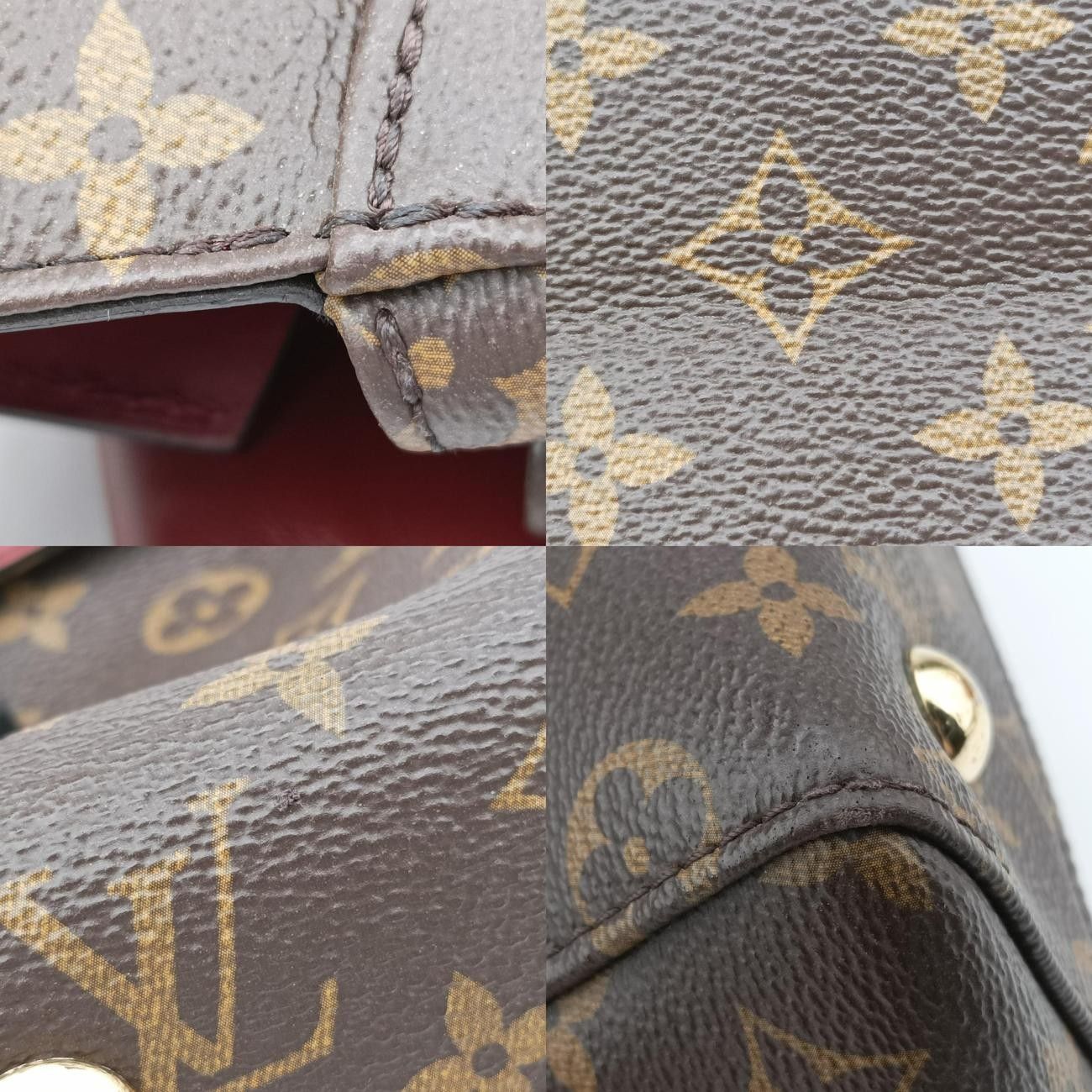 ブラウン系×レザンモノグラムキャンバス×カーフレザーM42413DR4146