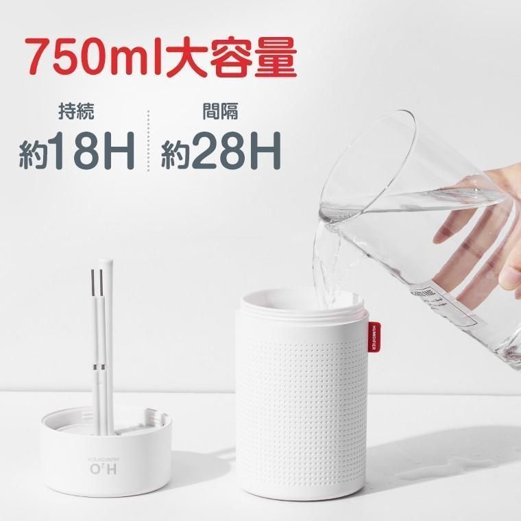 加湿器 小型 超音波式 750ml大容量 USB 加湿器 卓上 ミニ加湿器 コードレス LEDライト付 節電静音 最大28時間連続 車 オフィス 化粧台 乾燥対策 WWW_KANDAIZUMI_COM