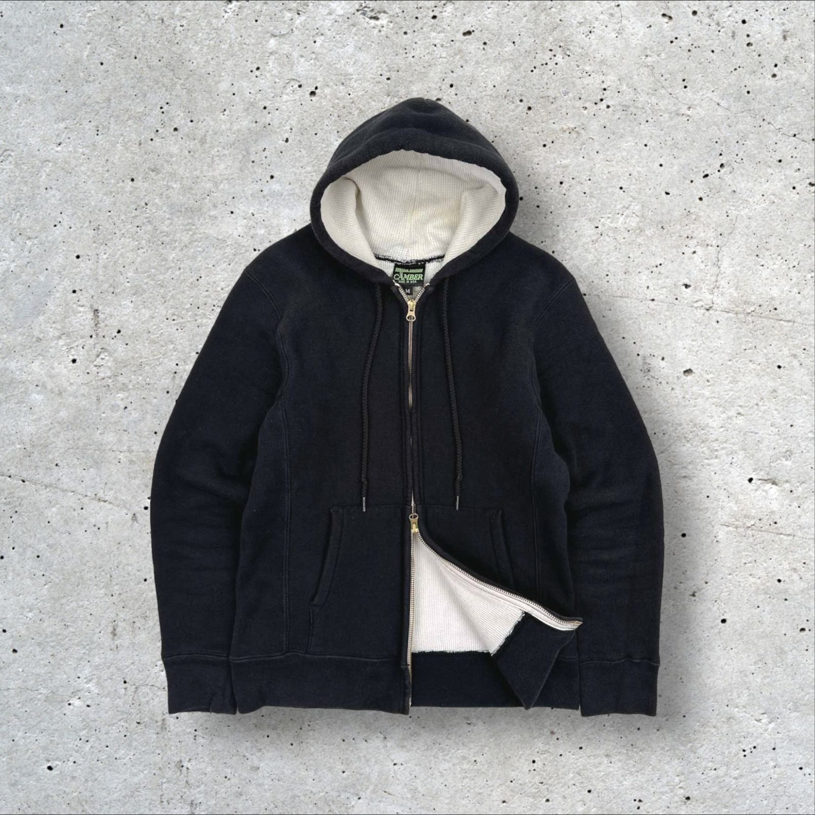 00s USA製 CAMBER キャンバー ダブルジップパーカー ダブルフェイス