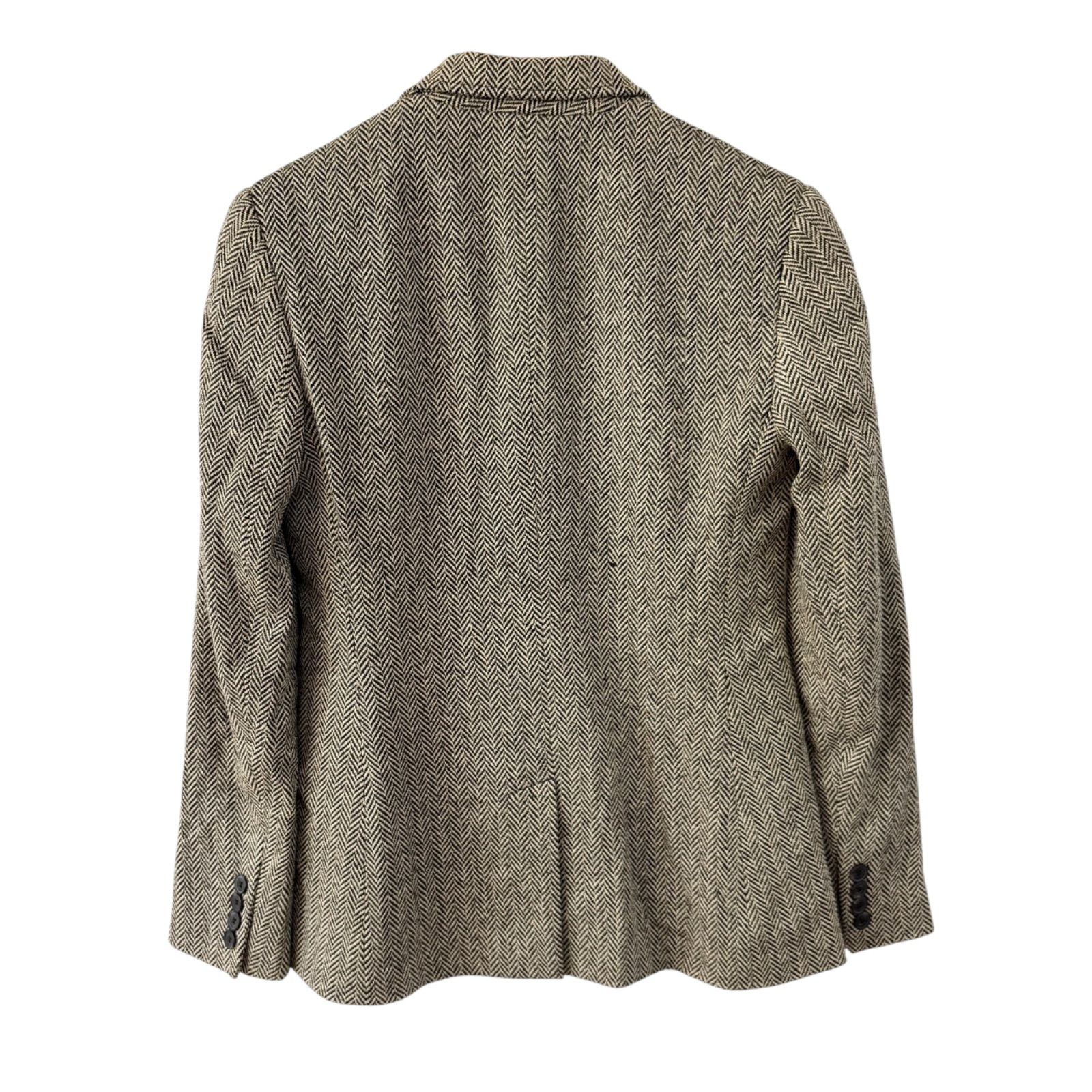 ラルフローレン テーラードジャケット ヘリンボーン　イタリア製　絹100% 古着 ラルフローレン Ralph Lauren ヘリンボーン シルク