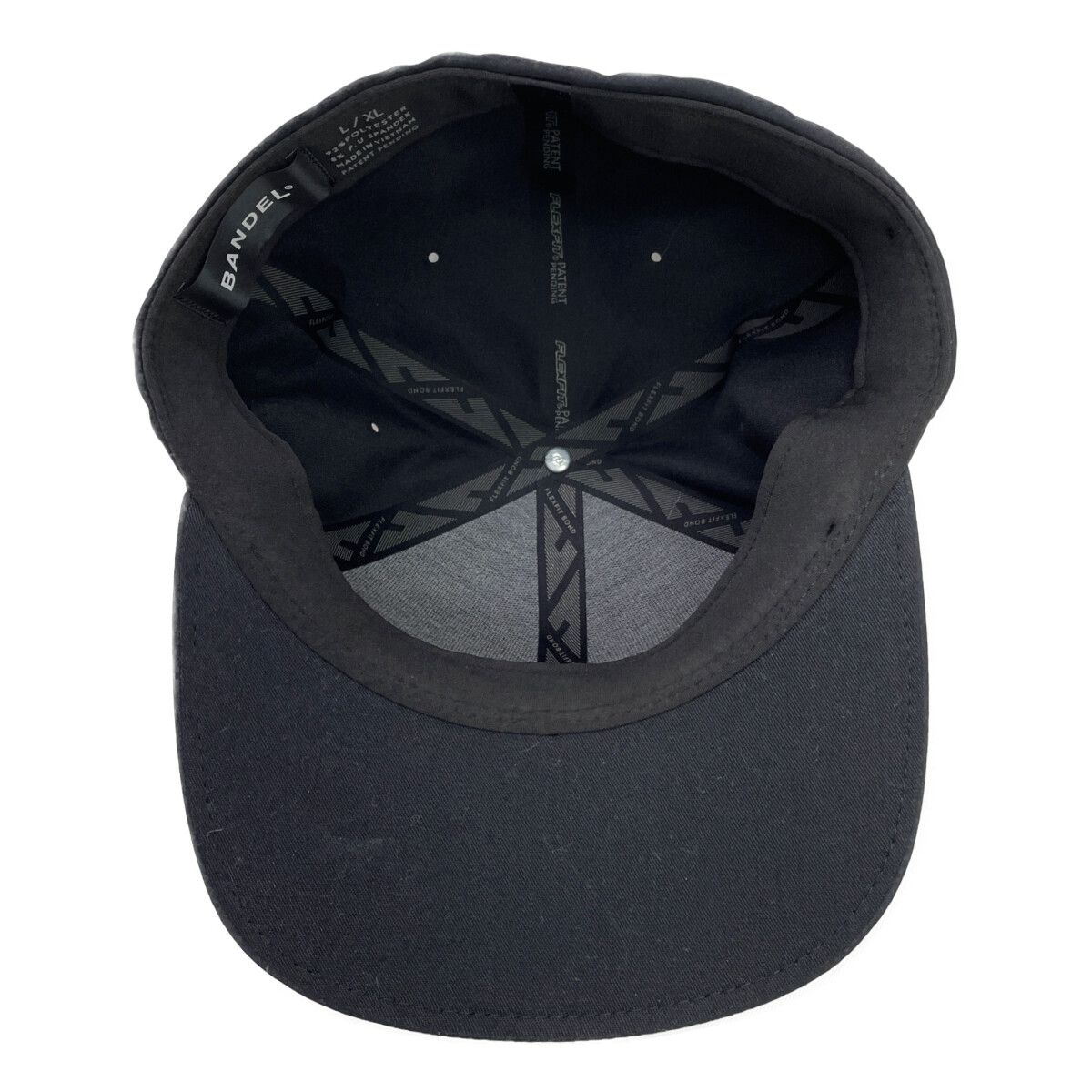 BANDEL - coco 中古 バンデル BANDEL フラットキャップ  L/XL 黒 ブラック サイドロゴ 中古 バンデル BANDEL フラットキャップ L/XL 黒 ブラック