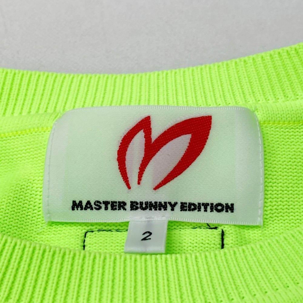 サイズ：2 MASTER BUNNY EDITION マスターバニーエディション 2023年モデル ニットセーター  グリーン系 [240101427525] ゴルフウェア レディース ストスト サイズ：2 MASTER BUNNY EDITION マスターバニーエディション