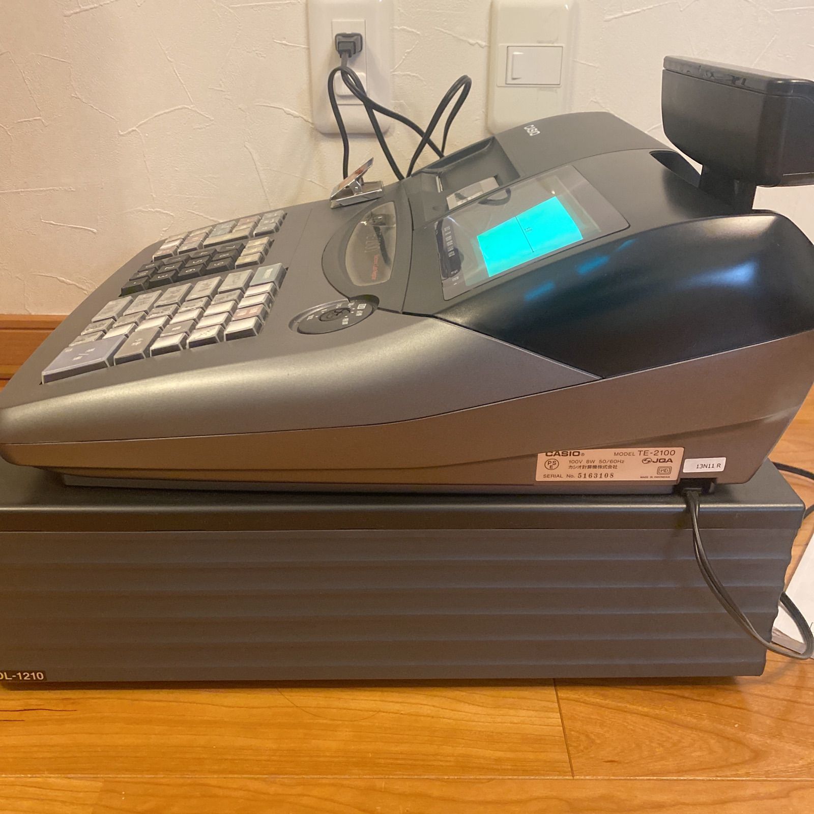 CASIO TE-2100 レジ取扱説明書グレーレジスター業務用