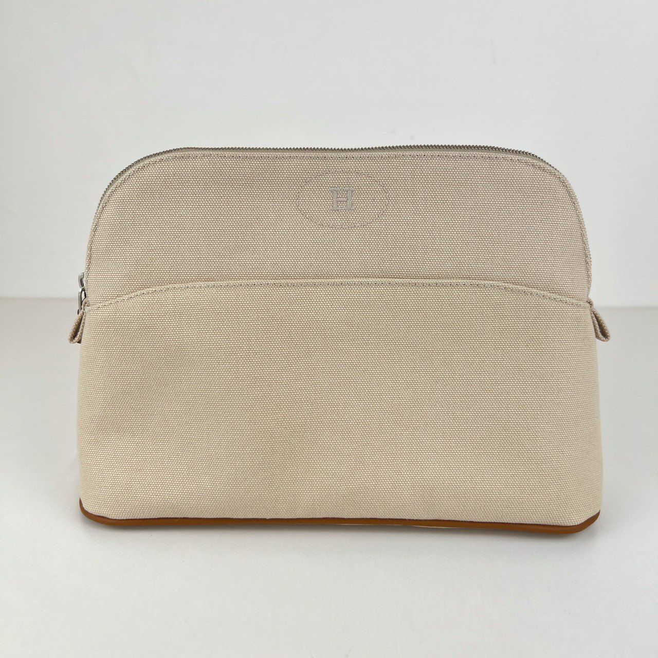 Hermès エルメス Trousse Bolide moyen ボリードポーチ ミディアム 綿 Natural ナチュラル