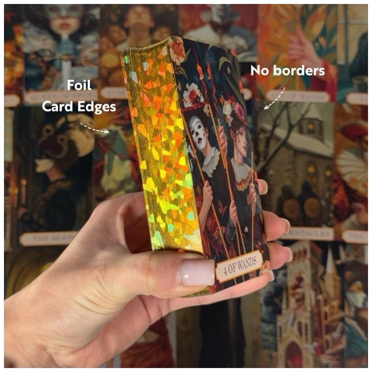 【正規品タロットカード】待望の再入荷✨美麗レア色✨豪華な真紅×ゴールドのデッキ Amazon.co.jp: 真紅×ゴールドのタロットカード ゴールドエッジ