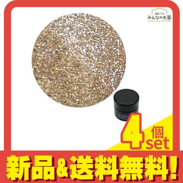 ICEGEL(アイスジェル) A BLACK オンオフジェル 1226 フラッシュ アッシュベージュ 3g 4個セット まとめ売り