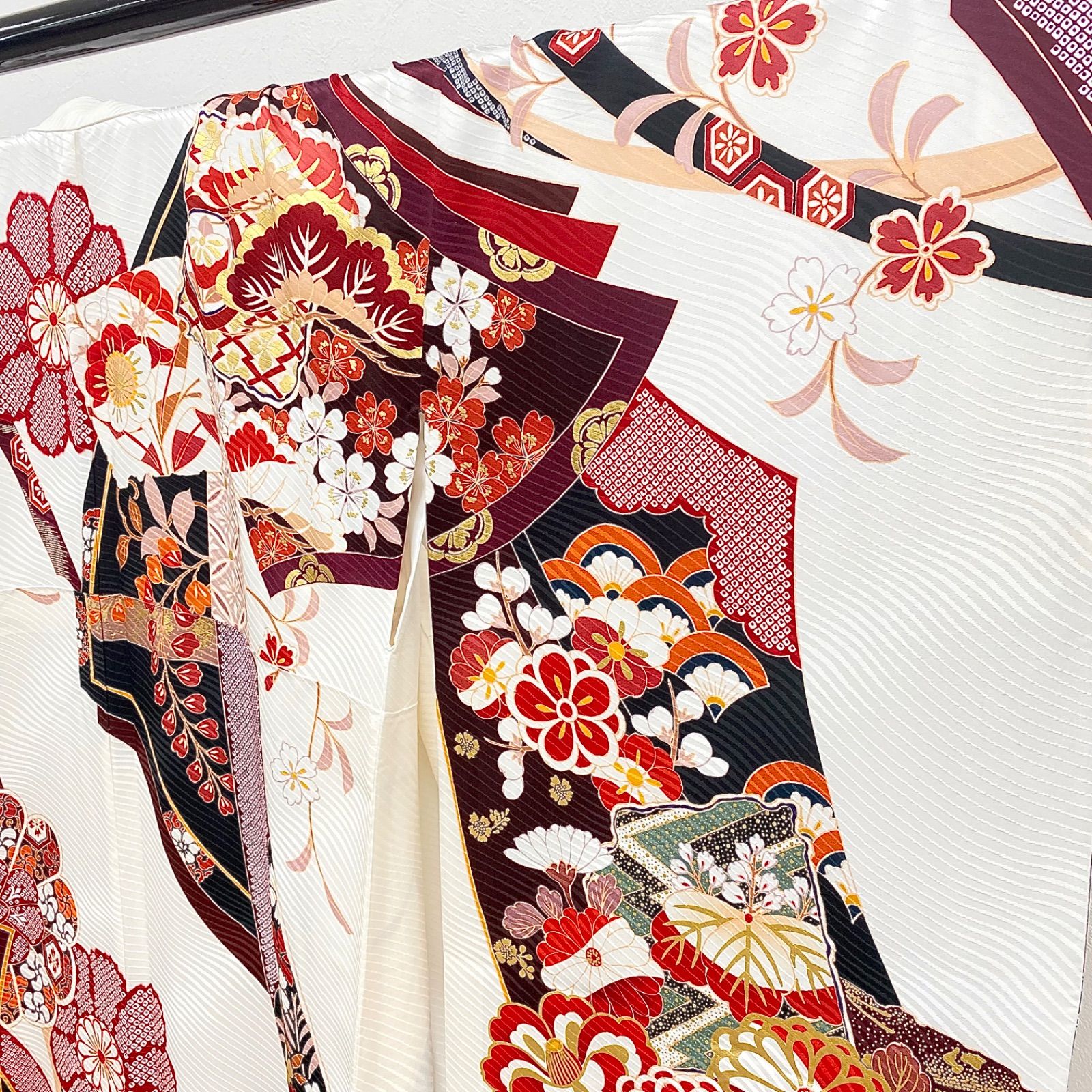 振袖 金駒 金彩 銀彩 紋意匠 身丈174cm 撥水加工済 トールサイズ MO3151